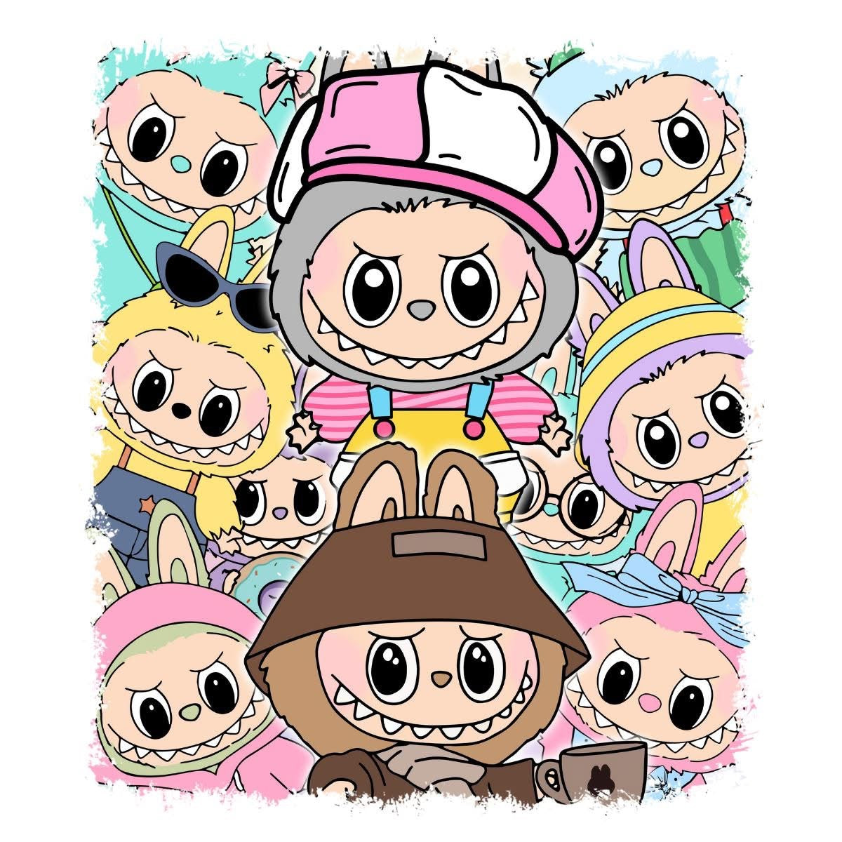 Labubu Transfers Sheets