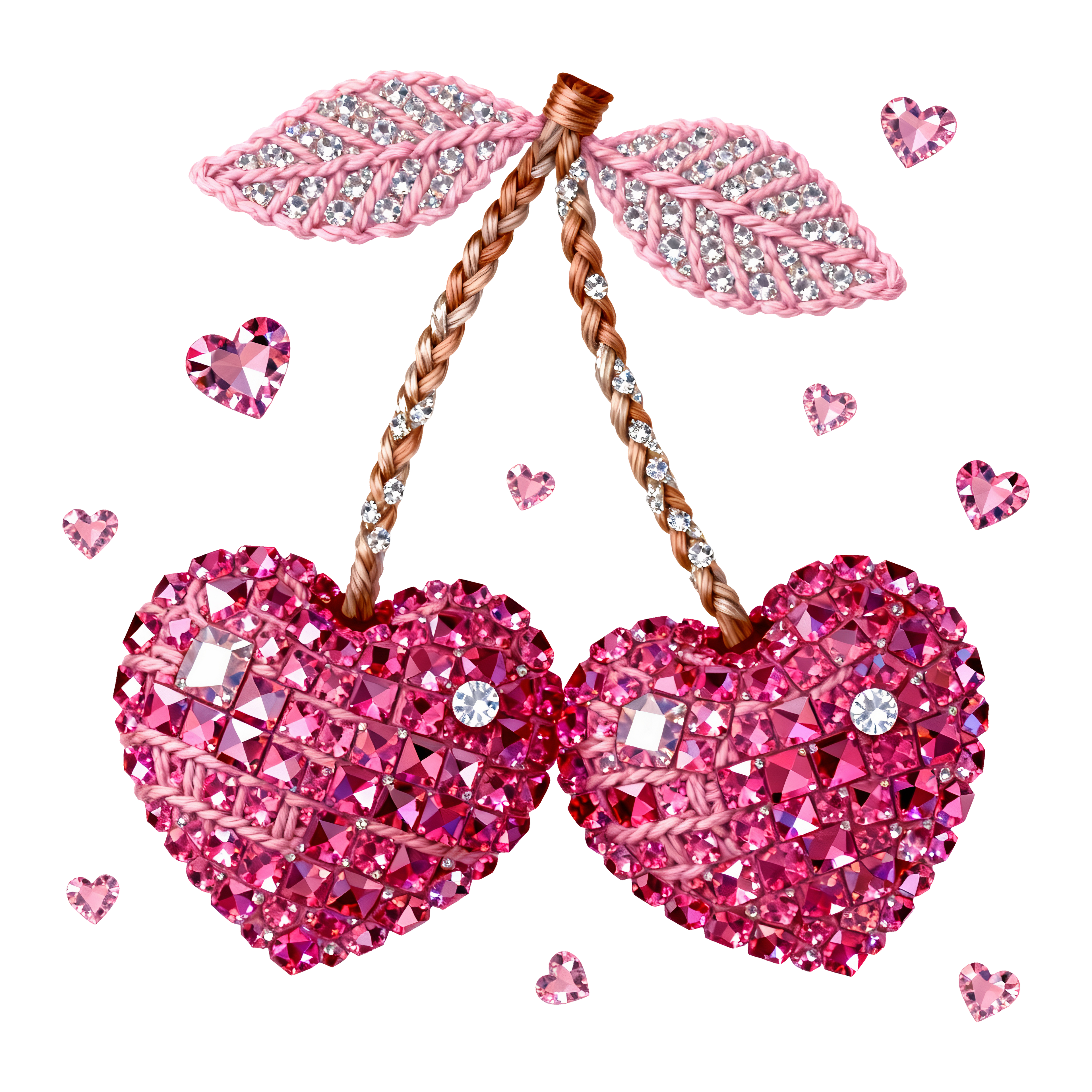 Rhinestone Cherry DTF Sheets