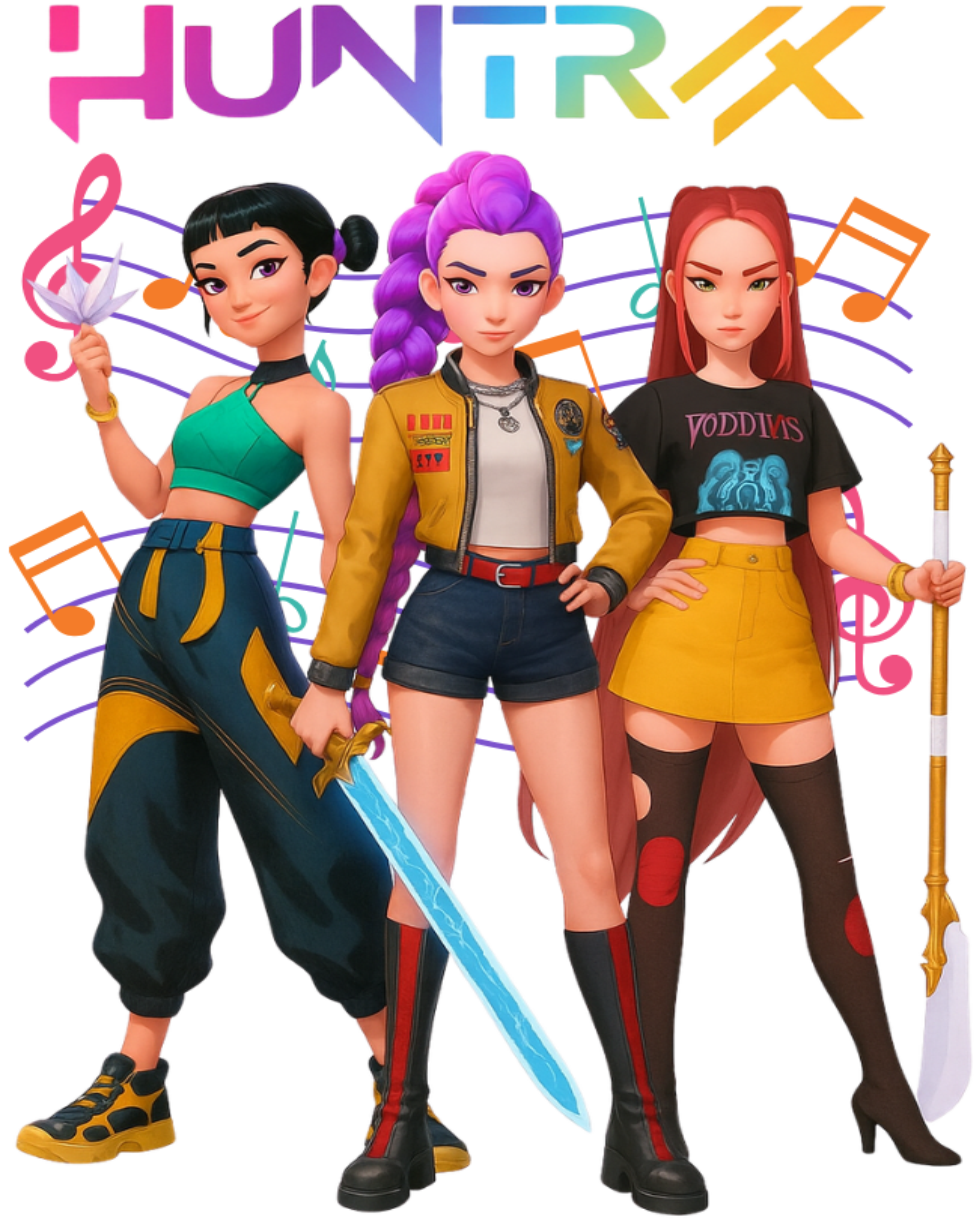 Huntrix DTF Transfer Sheets